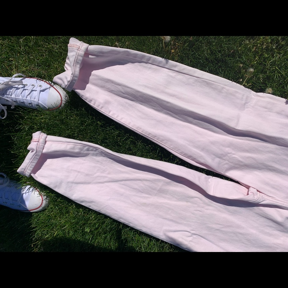 Glamour Denim vintage style pastel pink denim